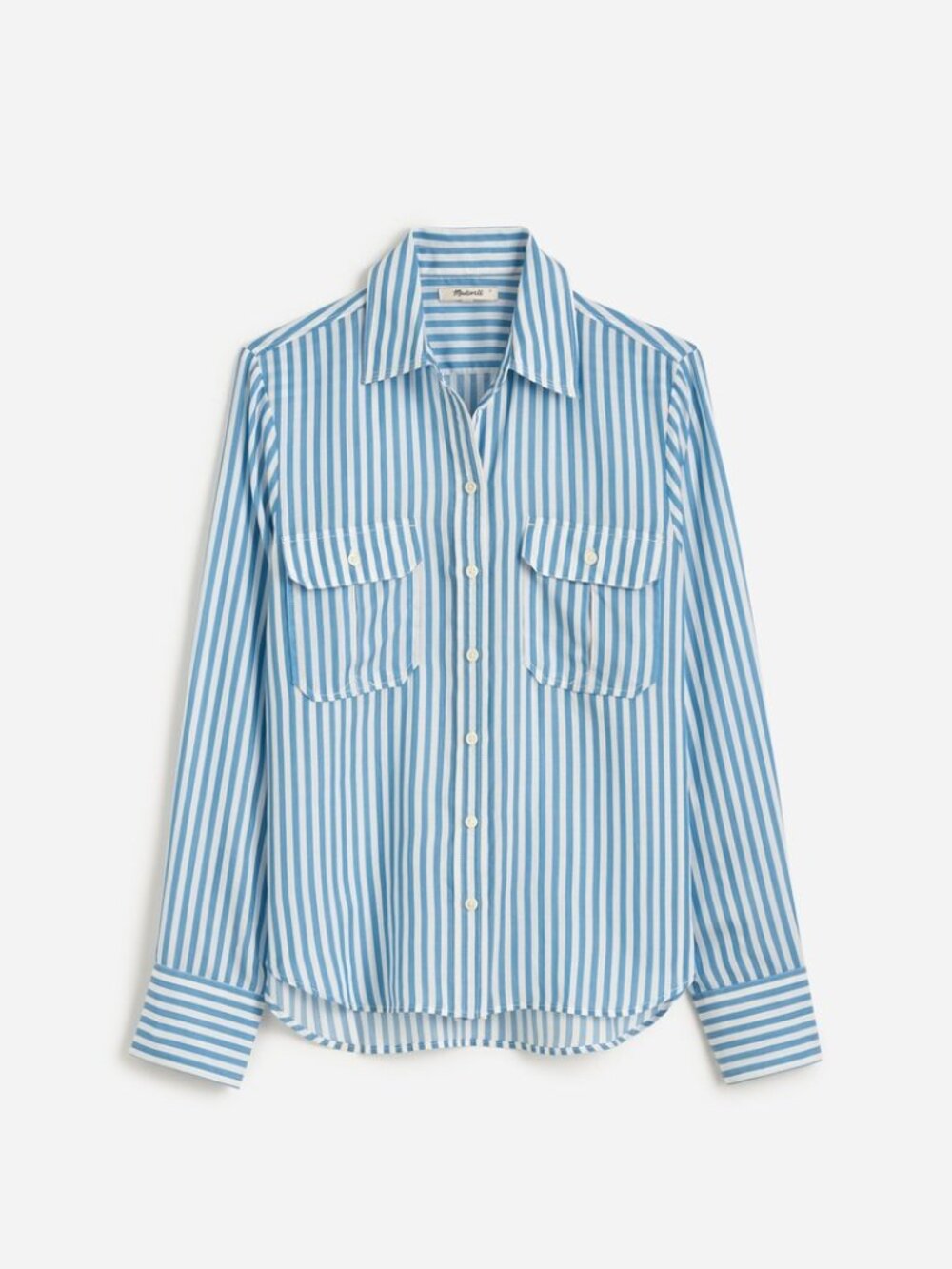 ✨NEW✨ Madewell Blue Striped Utility Pocket Button Up Shirt